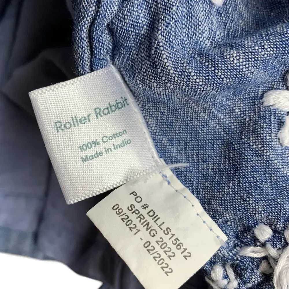 Roller Rabbit Chambray Embroidered dress